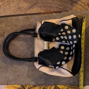 Betsey Johnson bow tie hand bag satchel